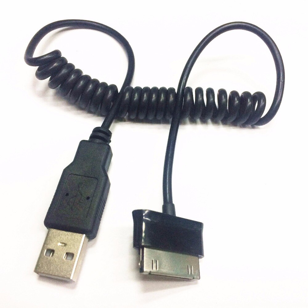 Cable de datos USB en espiral para tableta Samsung Tab 8,0, 7,0, 10,1, 8,9, Tab 2, P1000, p7510