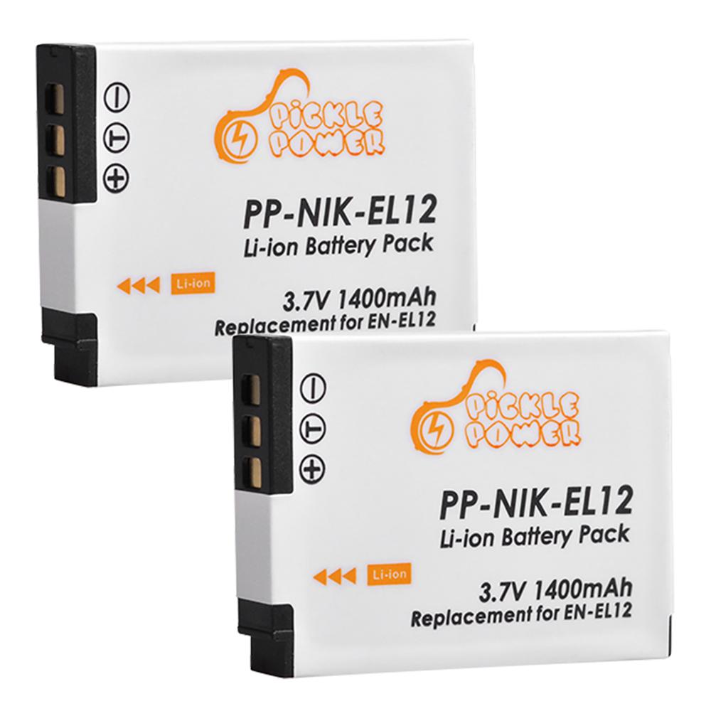 EN-EL12 Bateria do Nikon CoolPix S610 S610c S620 S630 S710 S1000pj P300 P310 P330 S6200 S6300 S9400, Ładowarka do ENEL12: RED
