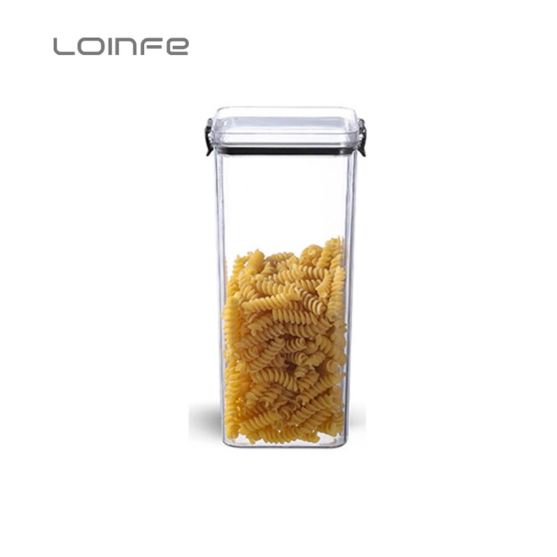 460/700/950/1300/1800ml Kitchen Food Storage Container Box Noodle Sealed Cans Storage Bottle Grain Cereal Dispenser Storage Box: 1800ml