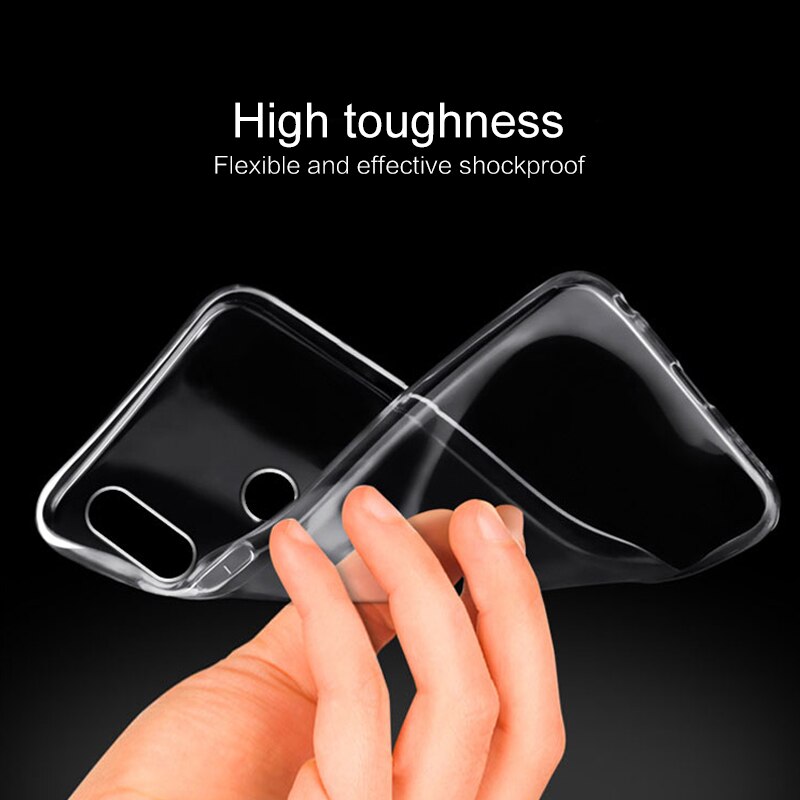 Anti-val Siliconen Eenvoudige Robuuste Armor Soft Cover Case TPU voor Xiaomi Redmi Note 7pro Telefoon beschermende Gevallen