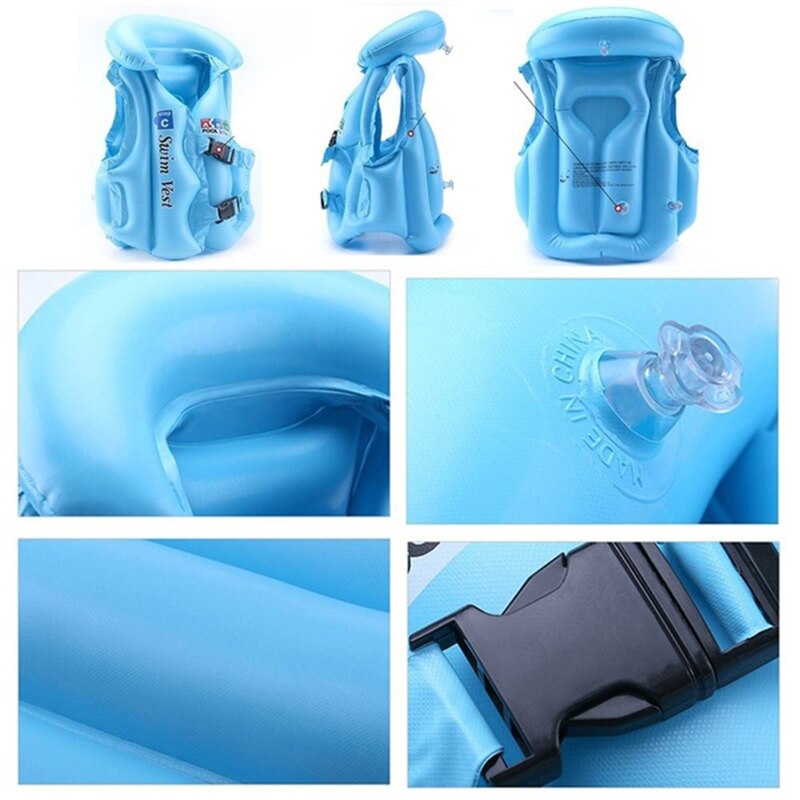 Baby Life Jackets Kids PVC Float Inflatable Swim B... Grandado