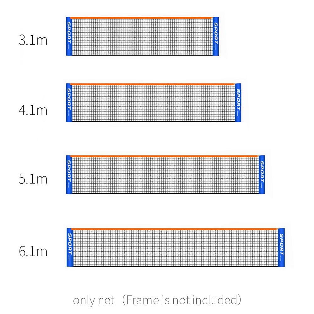 6.1 *0.76M Standard Tennis Training Net Badminton Net Outdoor Tennis Net Mesh Volleyball Net Exercise Without Frame