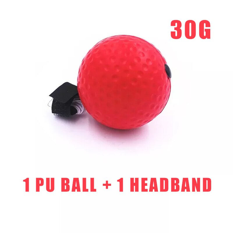 Head-Mounted Boksen Snelheid Bal Pu Boksen Apparatuur Sanda Training Hand-oog Reactie Zandzak Thuis Fitness: Enhanced red
