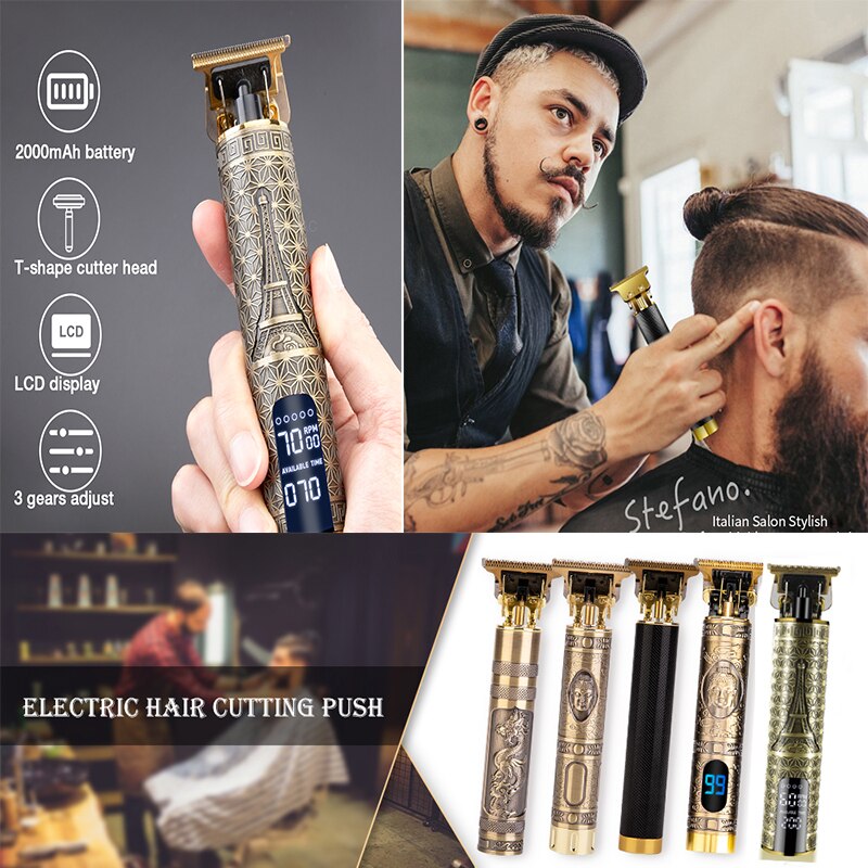 T9 tagliacapelli elettrico rasoio a batteria tagliacapelli 2022 tagliatrice di capelli per uomo rasoio elettrico 0Mm nuovi strumenti