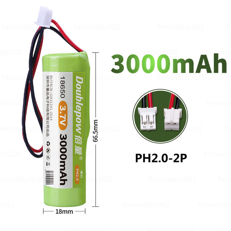 18650 Akumulator 2200mAh 2500mAh 3000mAh 3500mAh Akumulatory 3.7V Li-Ion Cell PH2 2P do awaryjnego oświetlenia maszyny śpiewającej: WHITE