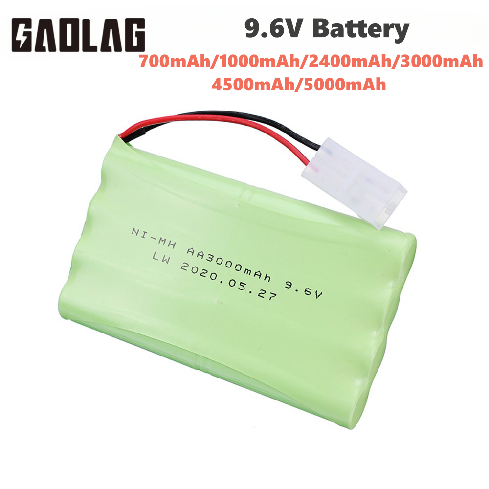 9.6V 700/1000/1400/1800/2400mAh 2800mah 3000mah per Rc giocattolo automobili illuminazione elettrica impianti di sicurezza AA Ni-Cd / Ni-MH Batteria 1 pz