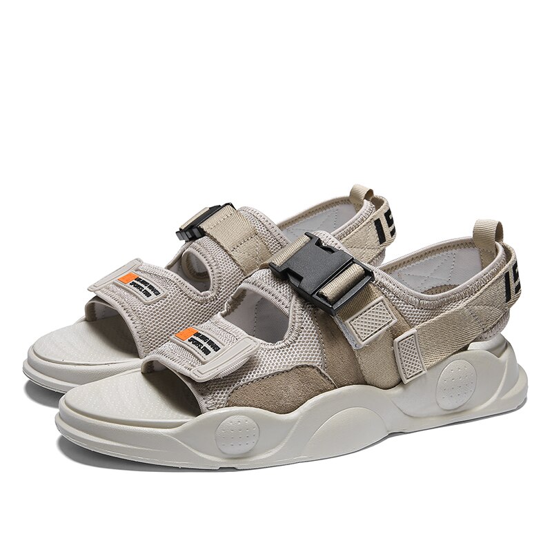 Plast sandalen sneaker sandaler skinn flat pustende geta hule sandalia i kork utendørs sko menn fjell herre masculina