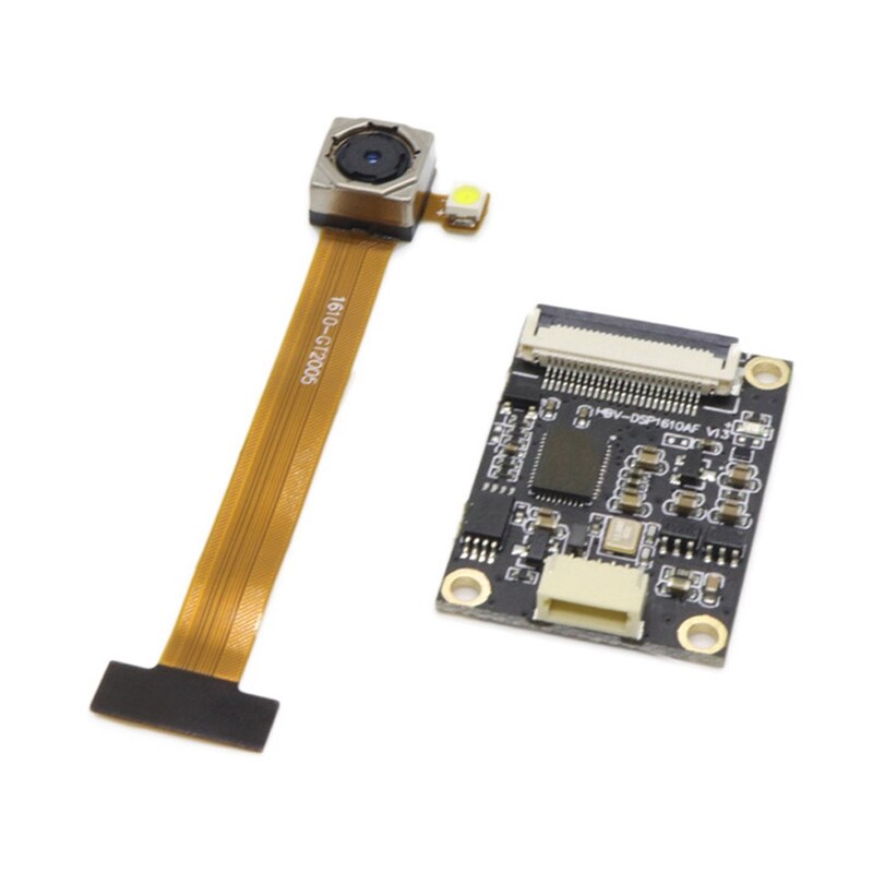 2MP USB Camera Module with Flashlight 60 Degree Wide Angle GT2005 1600X1200 50FPS Free Drive Auto Focus for PC
