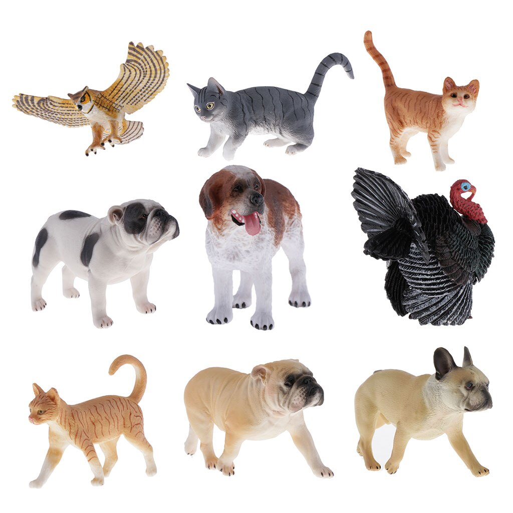 Figurines d&#39;animaux sauvages en plastique, modèle de jouet pour enfants, Collection réaliste