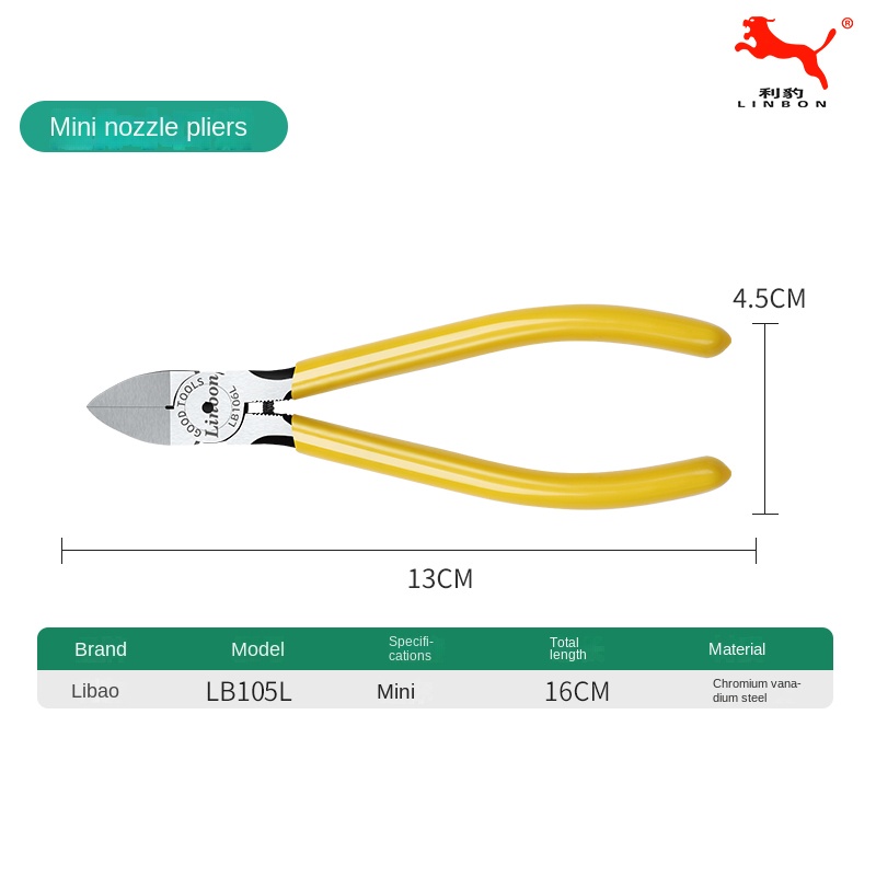 Linbon avbitertang 5 6 avisoleringstang sidekutter kabelfreser elektrikere gjør-det-selv reparasjon håndverktøy: Lyse blå