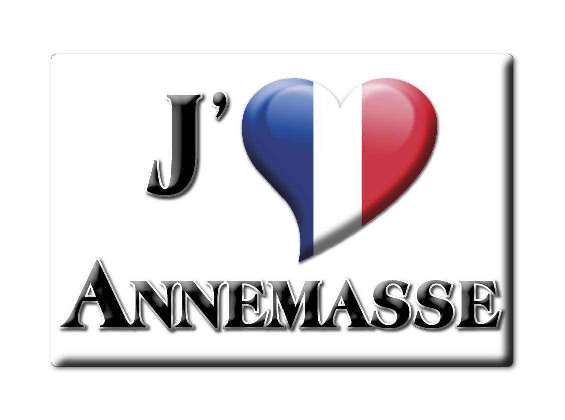 ANNEMASSE aimant lodestone ÎLE DE FRANCE (74) FRANCE frigo aimant SOUVENIR j'aime: Drop Shipping