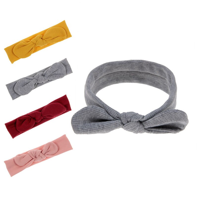 Novo algodão macio malha bebê heaband bonito coelho orelha elástico hairband bebê menina headbands bebê acessórios para o cabelo recém-nascido faixa de cabelo