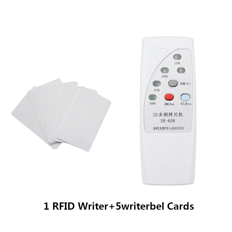 Handheld EM4305 T5577 Rfid 125 Khz 250 Khz 375 Khz 500 Khz Id Tag Card Keyfobs Reader Writer Copier Duplicator programmeur