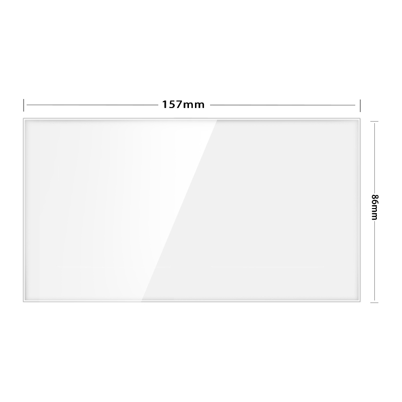 blank cover plate with installation iron plate 86mm*86mm black and white gold gray tempered glass switch socket panel white boar: Type 11