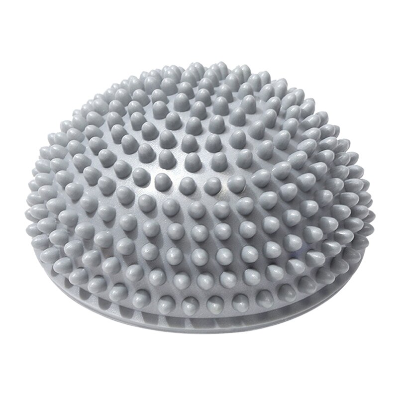 Bolas de Yoga inflables de media esfera, pelota de masaje de PVC para ejercicios, entrenador, pelota de equilibrio para gimnasio, Pilates, deporte, Fitness, novedad: Gray