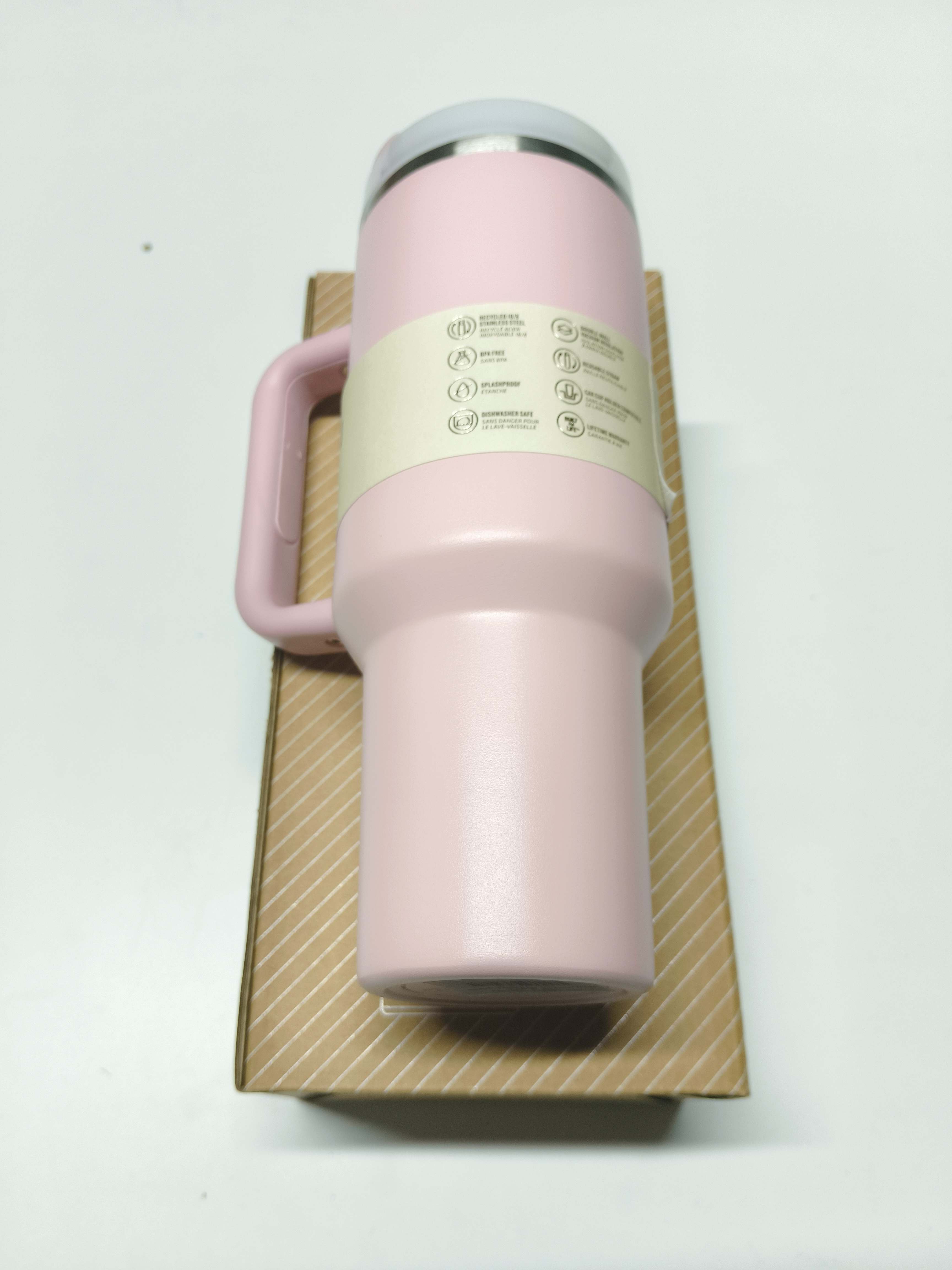 Sombrero de paja con mango 2025, Copa de automóvil aislada, acero inoxidable 40oz, Copa de viaje de crema de doble capa: Verde