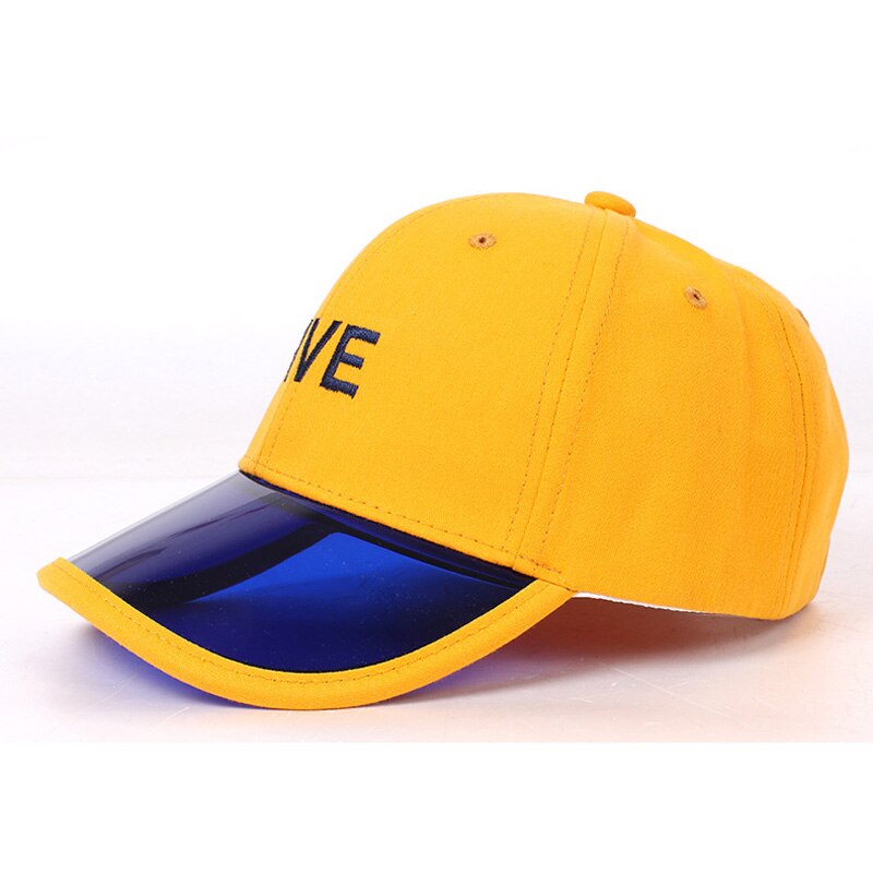 Doitbest Kind Baseball Cap Lente Hip Hop Transparante Rand Zomer Zon Kids Hoeden Jongens Meisjes Caps Snapback Hoed Gorras: FIVE yellow