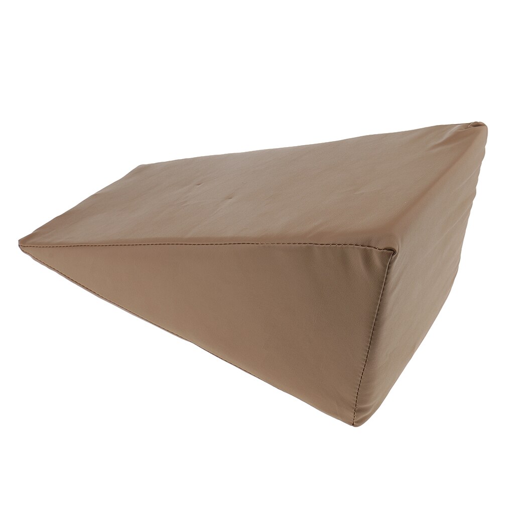 Kunstleer Rits Foam Wig Kussen Elevatie Kussen Voor Voet Benen Ondersteuning Wasbare Hoes Doorligwonden Relief 17x7.9x7.9&#39;