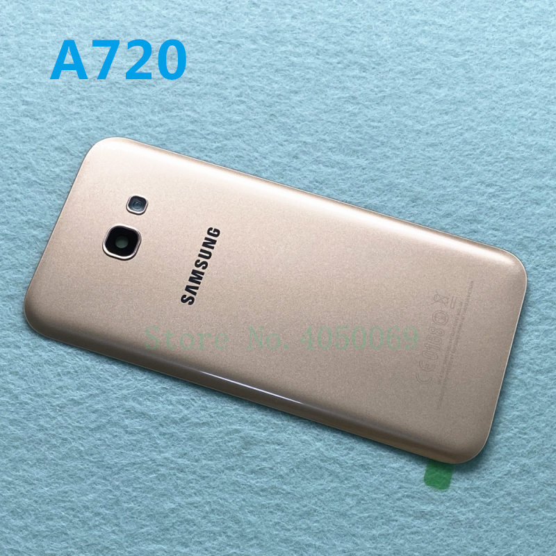 For Samsung Galaxy A5 A520 A7 A720 A3 A320 A320F Rear Cover Back glass Housing Case Battery Door Housing Replacement: A720 Gold