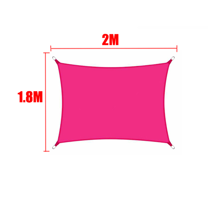 Voile pare-soleil étanche Rose rouge 420D carré Rectangle Triangle jardin terrasse auvent piscine ombre Camp randonnée cour auvent: Violet