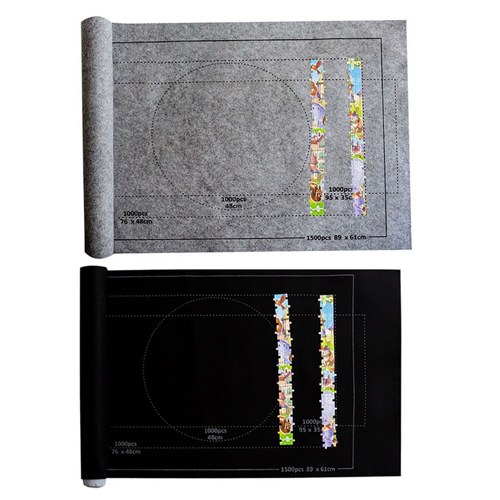 Puzzles feutre tapis grand pour 1500 pièces Puzzle tapis de jeu accessoires de Puzzle intérieur divertissements ensemble enfants bébé Puzzle tapis de rangement