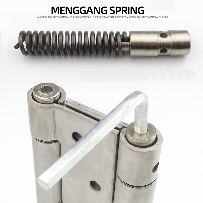 ,4 inch Stainless steel Quiet Two-way hinges ,Adjustable strength,Automatic closing, Door Hardware