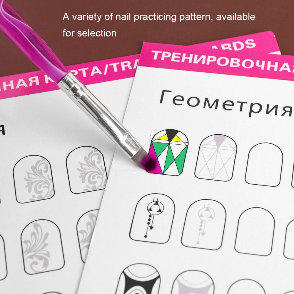 Drawing Painting Exercise Books Nail Art Training Practice Lines Drawing Painting Nail Art Practice Template Learning