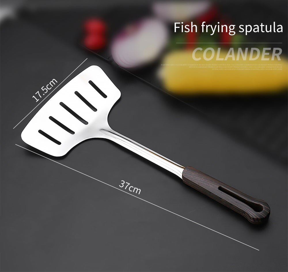 Spatula cooking utensils stainless steel household full set of colander kitchen utensils kitchen spoon cooking shovel soup spoon