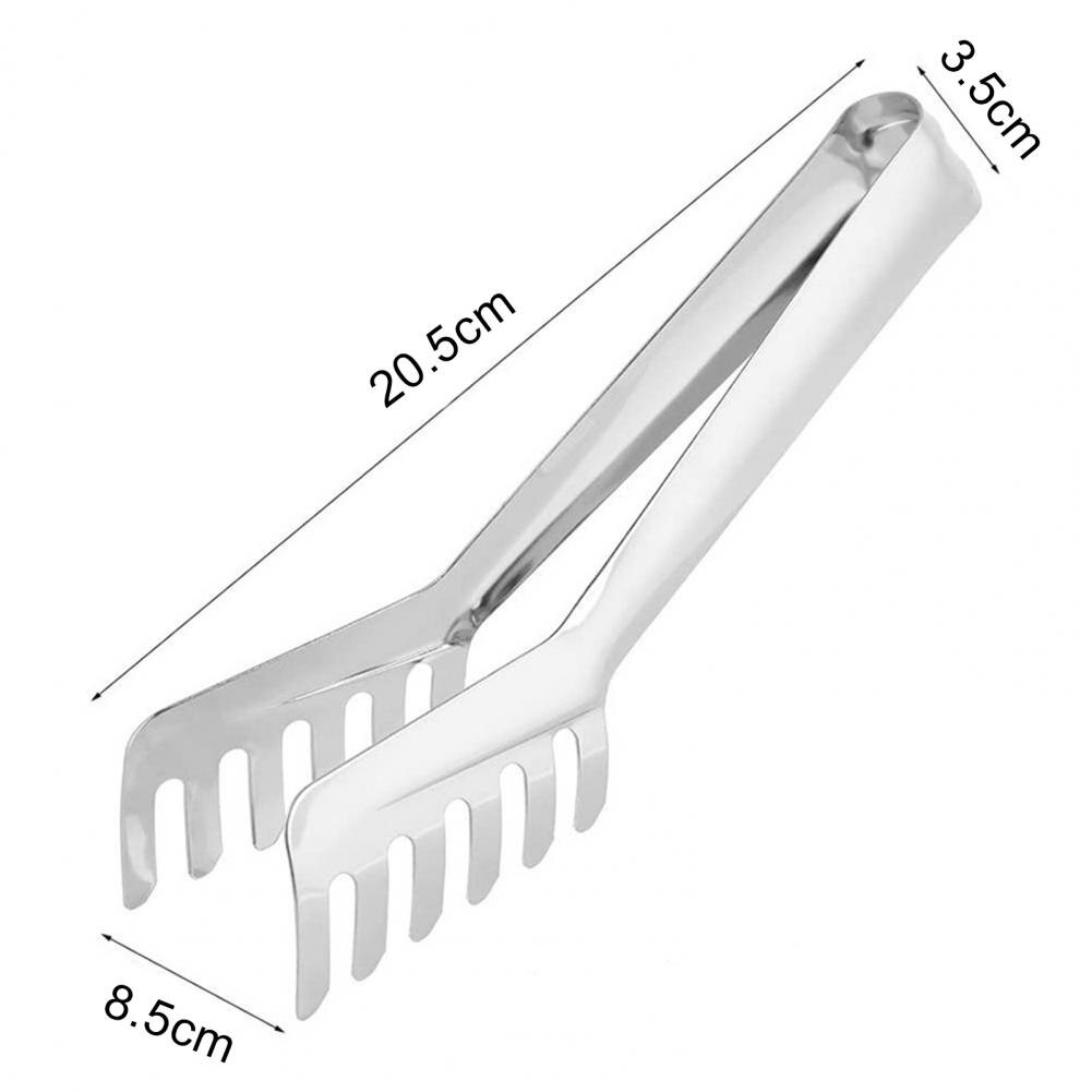 Food tong Eco-friendly Rust-proof Stainless Steel Spaghetti Holder Clamp Supplies Cooking Noodle Clip Kitchen Accessories