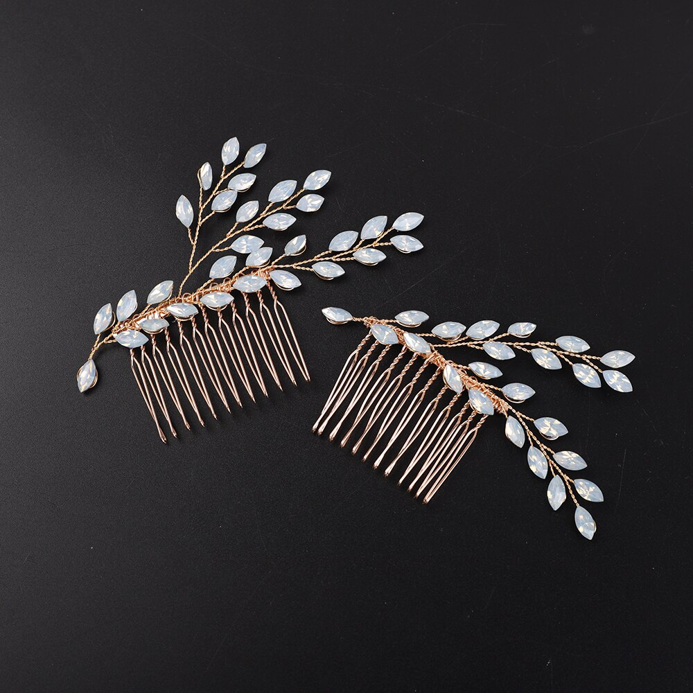 Bridal Vintage Gold Hair Comb Bridal Opal Comb Headpiece Bridal Hair Piece Wedding Hair Piece Wedding Hair Comb: Default Title