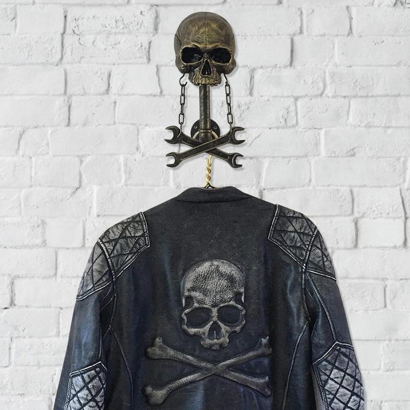 Motorcycle Helmet Rack Skull Helmets Wall Rack Mount Helmet Display Stand Luggage Hook Jacket Hanger Helmet Skull Racks