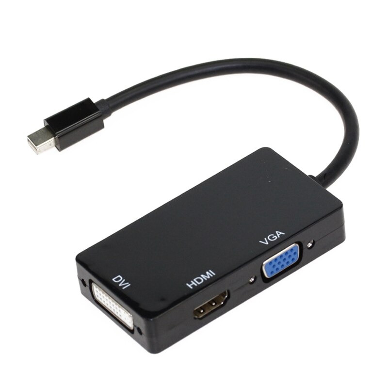 Mini Display Port Thunderbolt Naar Hdmi Vga Dvi Adapter Voor Pro Mac Air