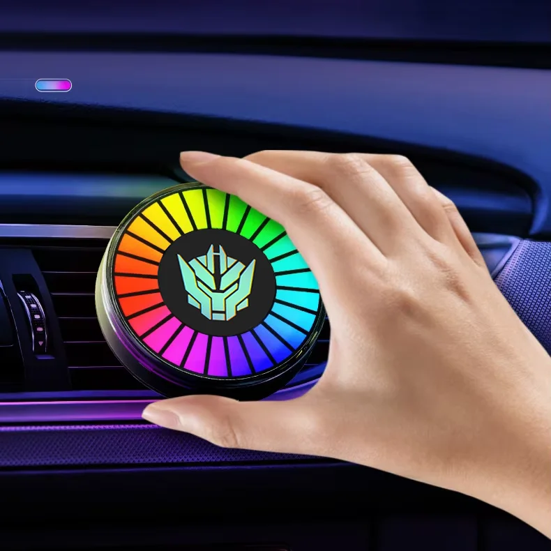 Luces de ritmo musical ambientador Led atmósfera de coche Control de sonido ritmo de voz lámpara de captación ambiental para decoración creativa de coche