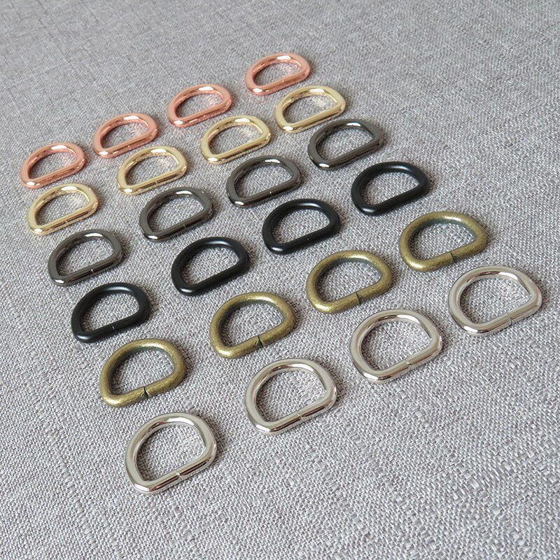 10 stuks 20mm metalen d-ring riemgesp tas kat hond halsband riem harnas naaiaccessoires tasriemen sterke hardware
