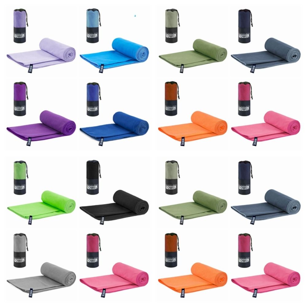 Toalha de secagem rápida de microfibra dupla face veludo toalha de fitness yoga de secagem rápida 40*80cm fibra ultrafina yoga