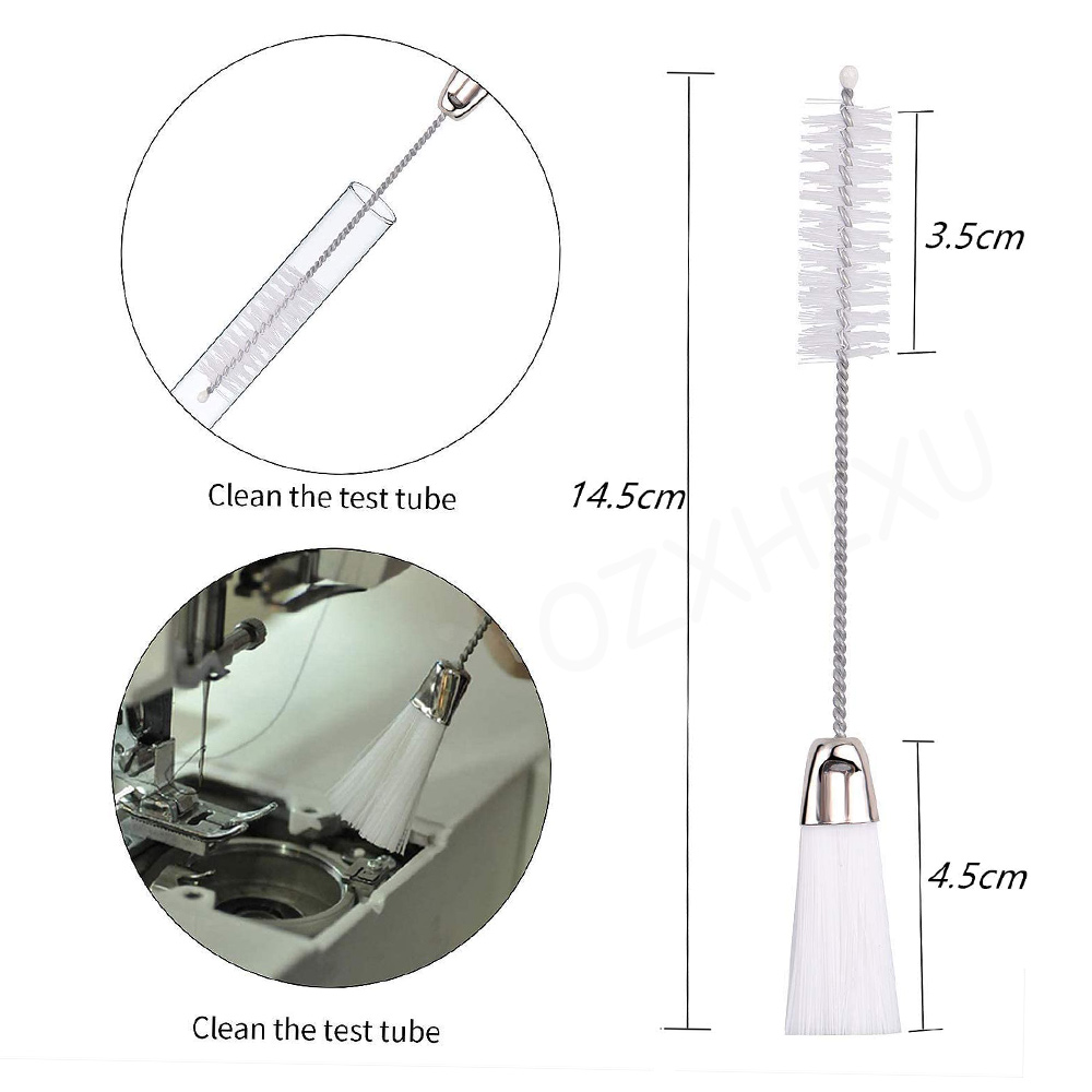 7pcs/set Sewing Machine Repair Kit Mini Sewing Screwdriver Set&amp;Cleaning Double Headed Lint Brush Sewing Accessories