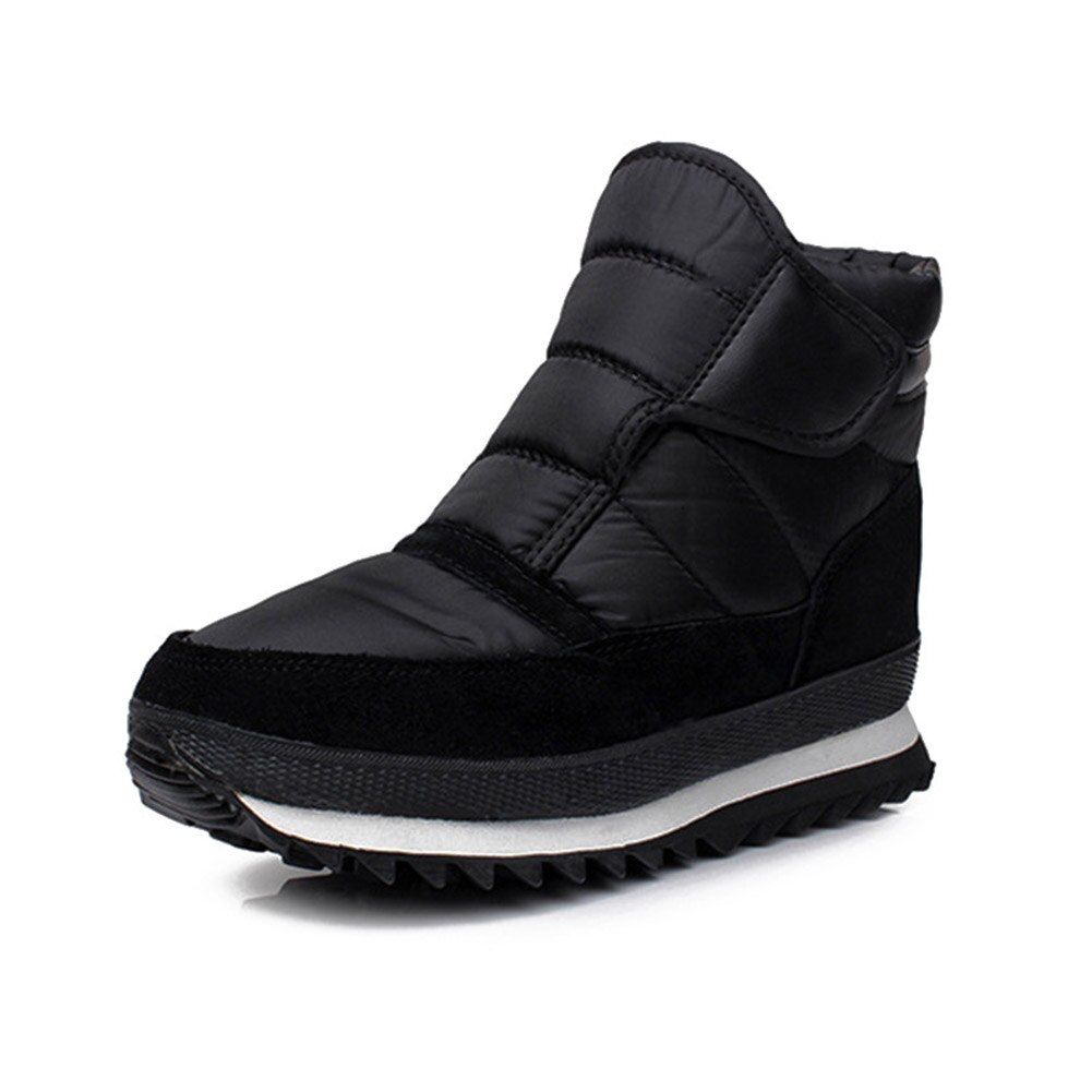 Botas de neve masculina inverno quente impermeável velo forrado tornozelo botas caminhadas sapatos casuais zj55