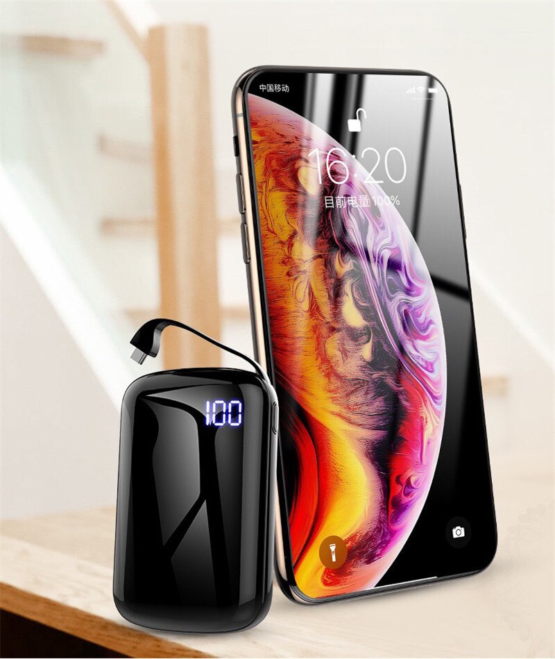 Banco de energía de 30000mAh para viajes al aire libre, Cargador rápido portátil, paquete de batería externa para todos los teléfonos inteligentes, baterías externas