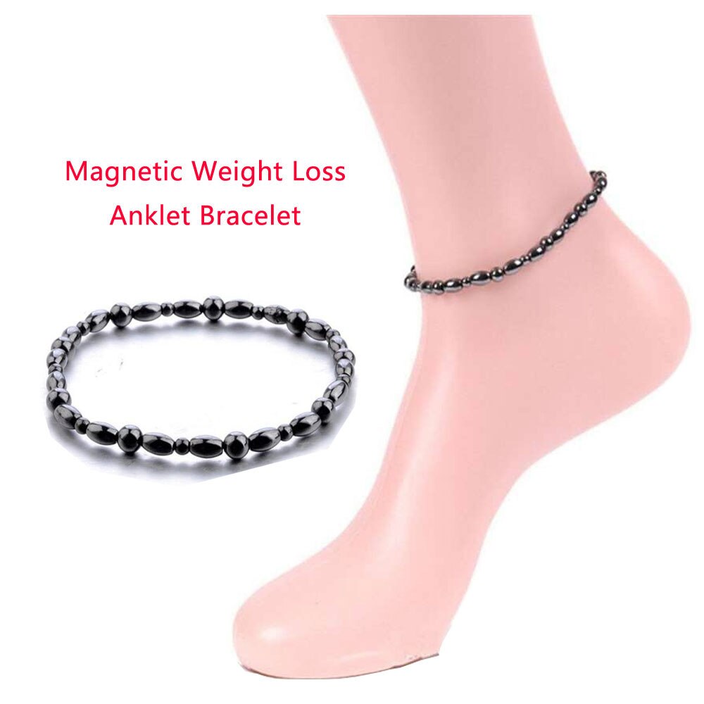 Braccialetto alla caviglia efficace per la perdita di peso magnetico Gallstone nero dimagrante stimolante agopunti terapia brucia grassi assistenza sanitaria