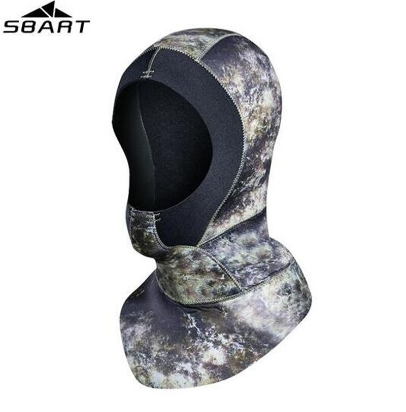 SBART 3mm Neoprene Scuba Diving Hood With Shoulder Spearfishing Equipment Hat Women Men Winter Snorkel Swim Warm Wetsuit Cap