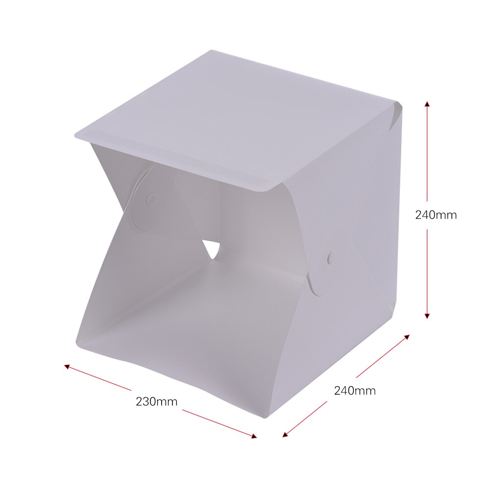 Mini Portable Folding Lightbox Photography LED Light Room Photo Studio Light Soft Box Background Kit for Digital DSLR Camera