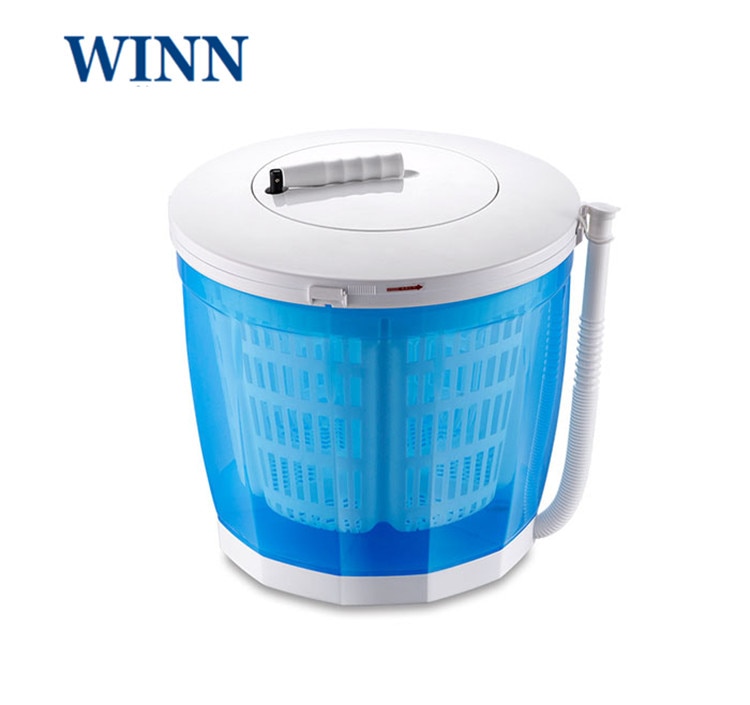 Hand-operated Manual Washing Machine for baby clothes Mini Washer for cleaning vegetables fruit 2kg Single Tube dryer