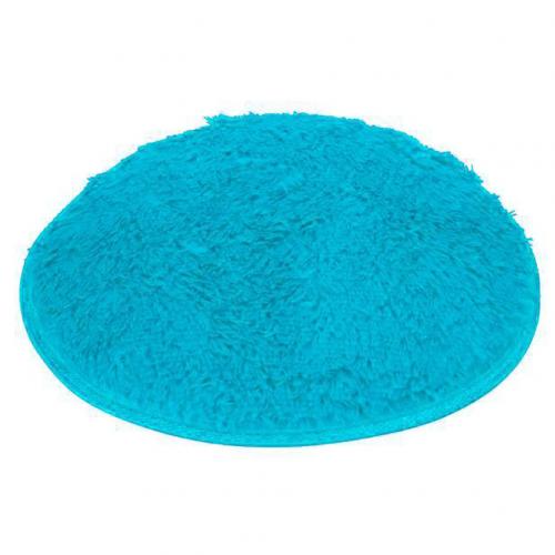 40cm rond salle de bain chambre polaire doux anti-dérapant tapis de sol tapis décor à la maison: Bleu
