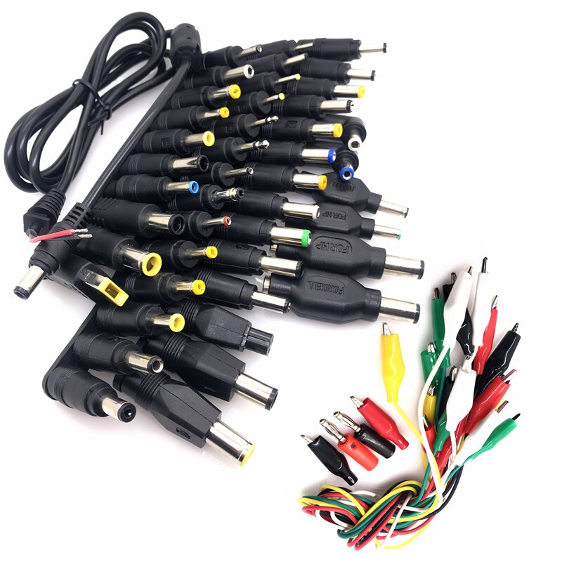 1 Set Universal Laptop DC Power Supply Adapter Connector Plug AC DC conversion head Jack Charger Connectors Laptop Power Adapte: 1set 50pcs