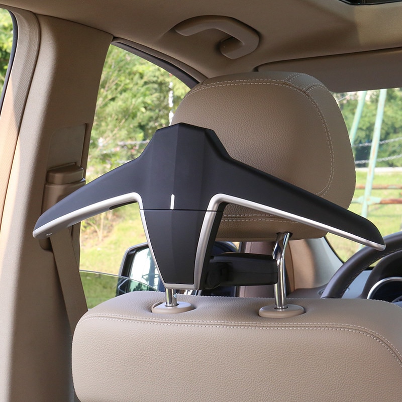 E-FOUR Car Coat Hanger Headrest Back Seat Coat Hanger Multi-functional Car Hanger for Coat Suit Jacket Universal Fit of Vehicles