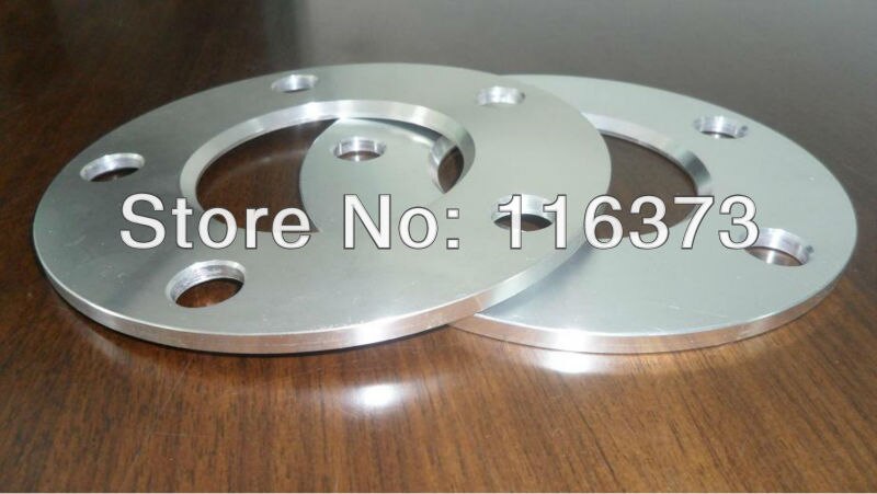 Een set 2 stks aluminiumlegering 5x4.5 "(5x114.3mm) billet HubCentric Wiel Spacers 5mm dikte 67.1mm hub boring