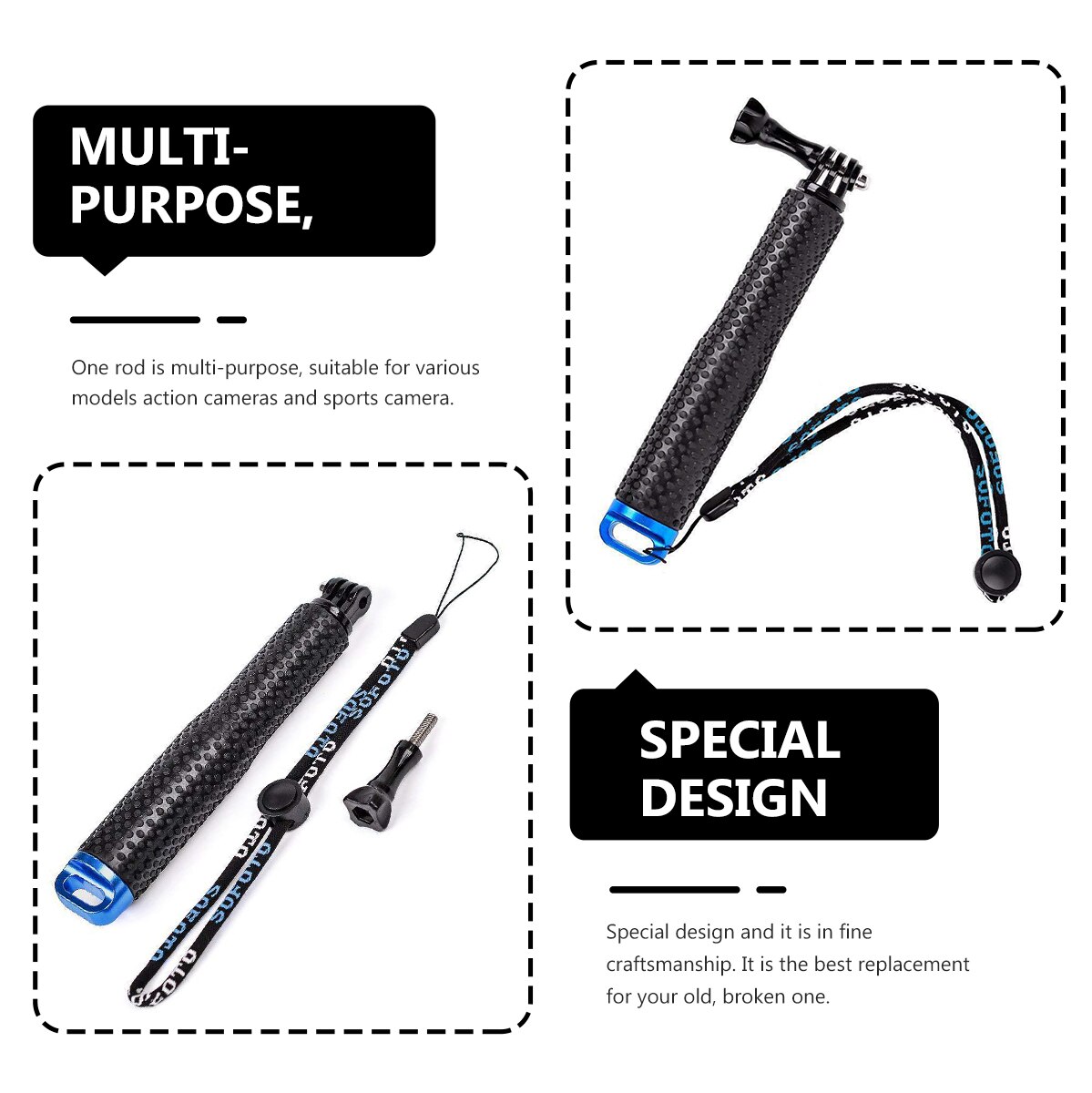 Uitschuifbare Monopod Aluminium Camera Stick Pole Voor Digitale Camera Camcorder