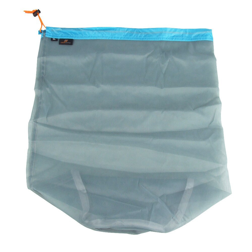 S xxl xxl ultraleve malha saco de armazenamento sacos cordão alta qualidade ao ar livre saco de coisas viagem organizador caminhadas ferramenta: Gray XL