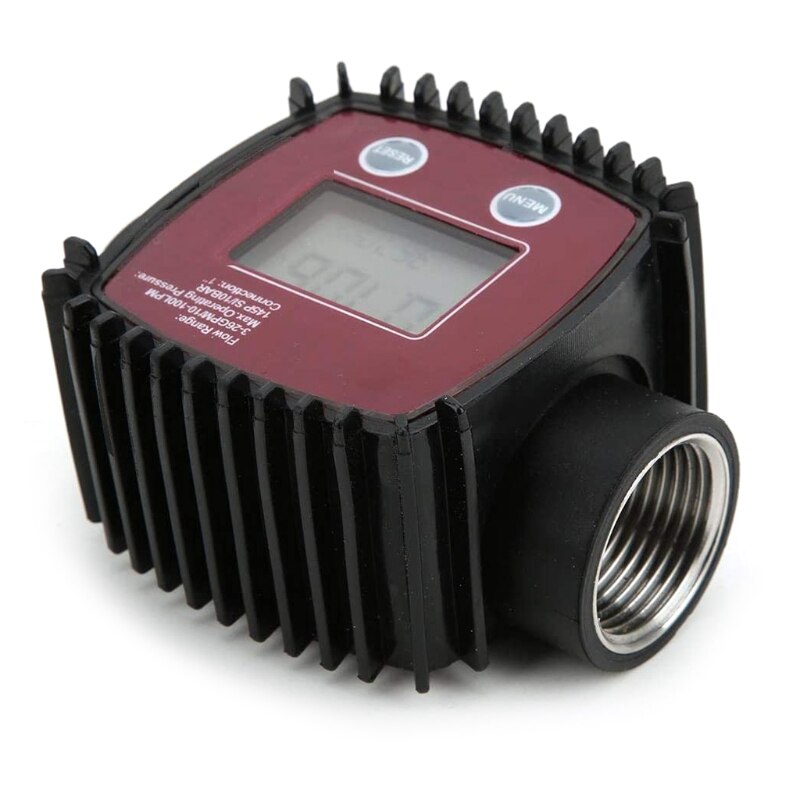 Flow Meter Female Thread Flowmeter Digital Display Liquid Flow Sensor 10-100 LPM with Simple Structure &amp; Convenient M4YD