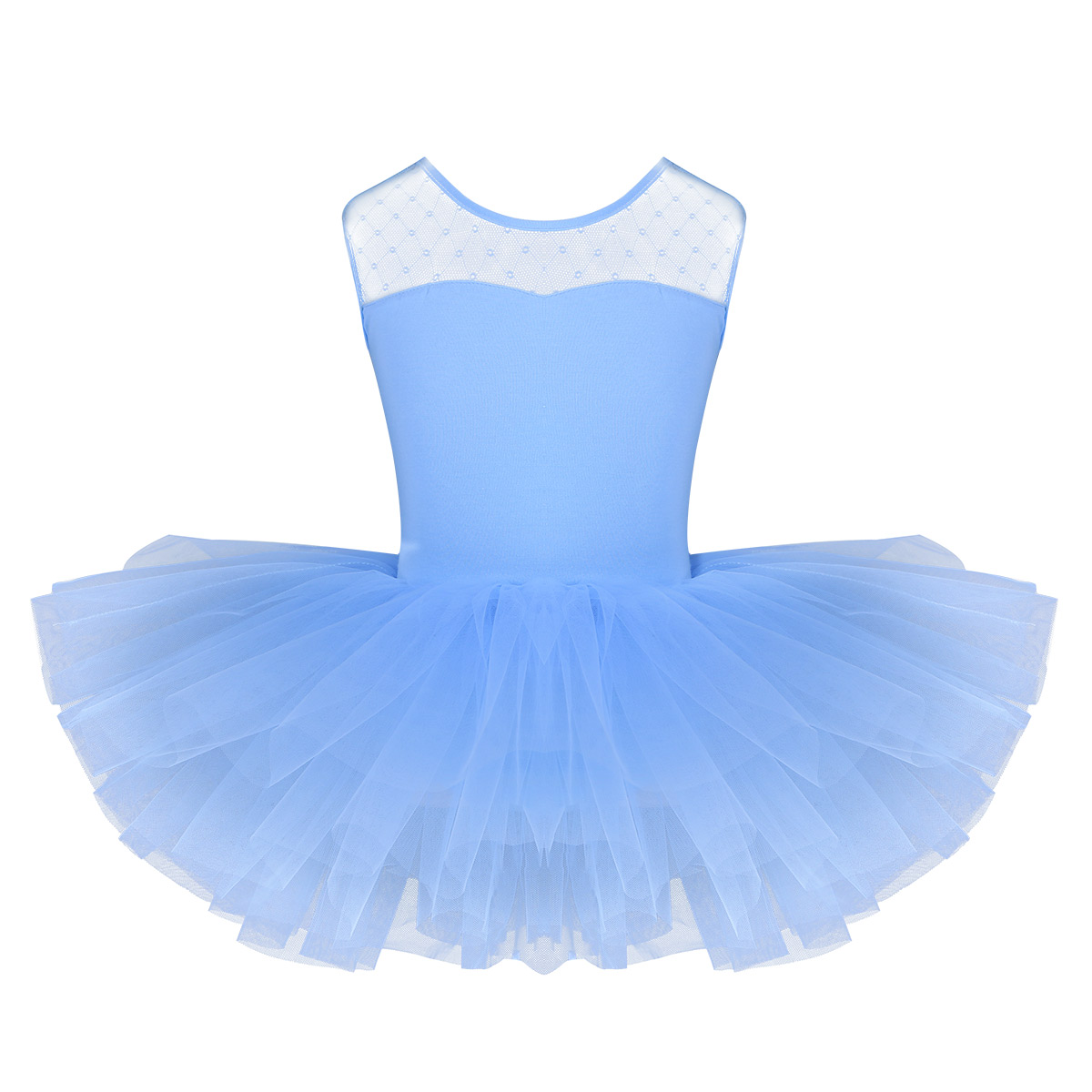 TiaoBug Schwarz Schwanensee Ballett Tutu Kleid Mädchen Professionelle Ballett Trikot Kleider Kinder Tanz Kostüm Leistung Kleidung: Light Blue / 10